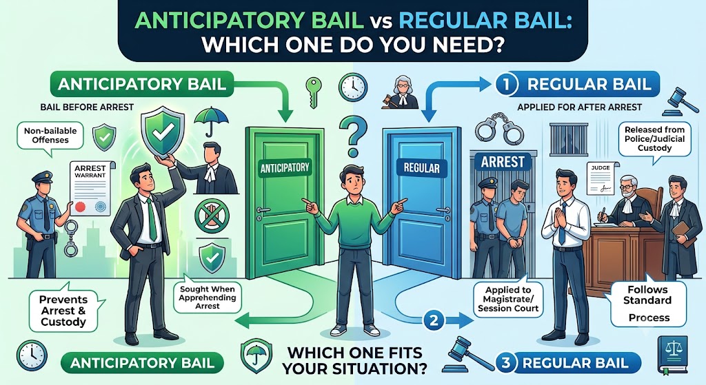 Anticipatory Bail vs Regular Bail: Which One Do You Need?